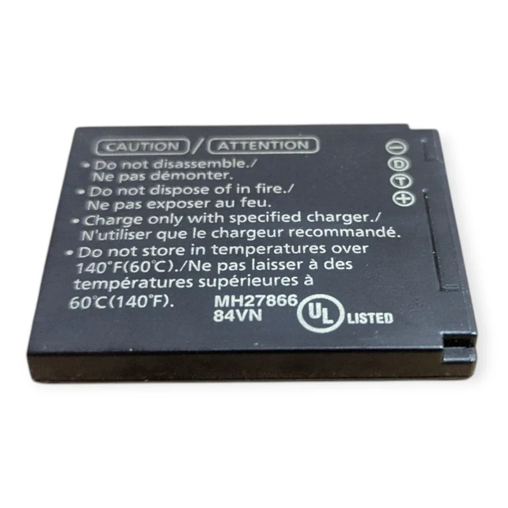 Panasonic Lumix DMC-TS10 14.1MP Waterproof Digital Camera Black‎ Charger Battery